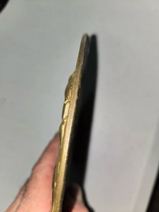 Medalla bronce macizo antigua religiosa