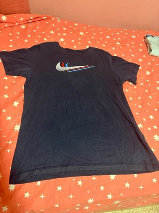 Camiseta Nike Azul Logo Swoosh