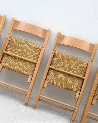 4 sillas plegables HABITAT | Vintage 70s