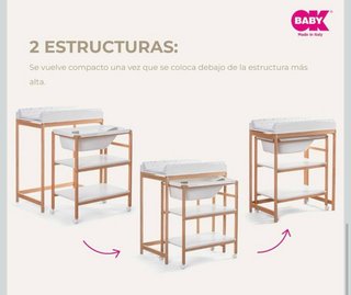 Nuevo a estrenar / Cambiador + bañera de bebé