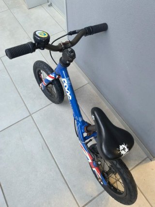 Bicicleta de equilibrio Frog azul Union Jack