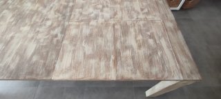 Mesa de comedor extensible de madera