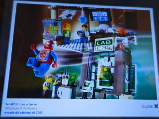 LEGO 4851 Spiderman Origins 2003 completo