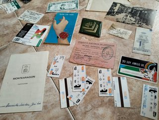 Lote Papeles Antiguos: Entradas, Telegrama, Billet