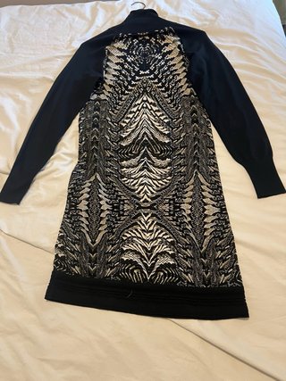 Vestido Roberto Cavalli Negro Multicolor