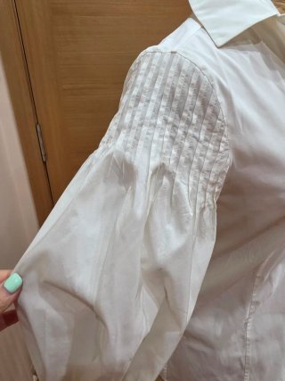 Blusa Carolina Herrera Blanca Talla M