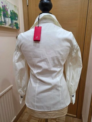 Blusa Carolina Herrera Blanca Talla M