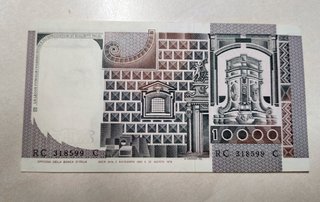Banconota 10.000 Lire Banca d'Italia