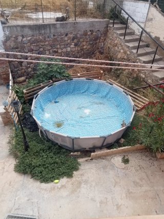 Piscina desmontable metal y plástico