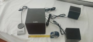 3 Altavoces Rainbow con Subwoofer Negro