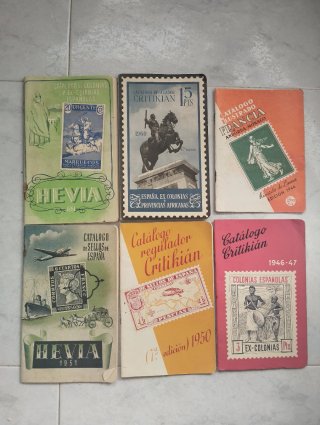 Lote Catálogos Filatelia Antiguos
