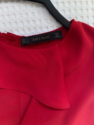 Blusa Zara Roja Talla S