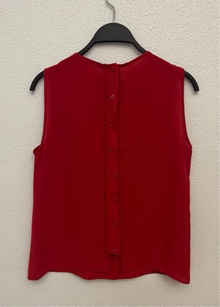 Blusa Zara Roja Talla S
