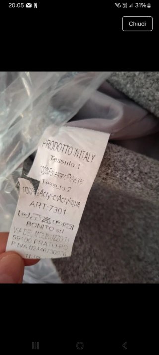Cappotto grigio con pelliccia sintetica