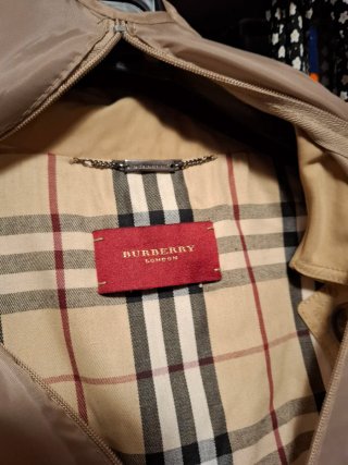Gabardina Burberry Beige Multicolor