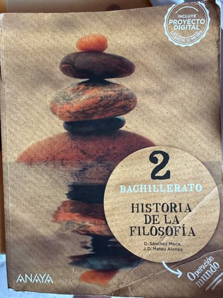 Historia de la filosofía 2 Bachillerato : Opera...