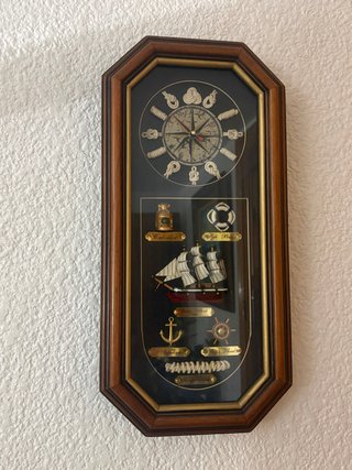 Reloj Náutico Vintage - Cuadro Vitrina
