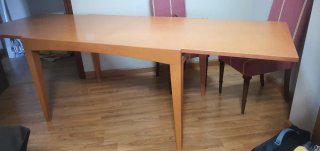 Sillas de comedor tapizada burdeos