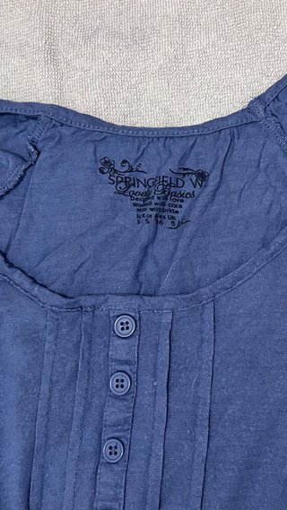 Blusa vintage azul talla S