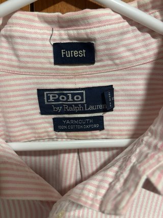 Camisa Polo Ralph Lauren Rosa Rayas