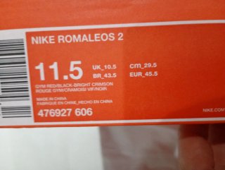 Zapatillas Halterofilia Nike Romaleo 2 Roja