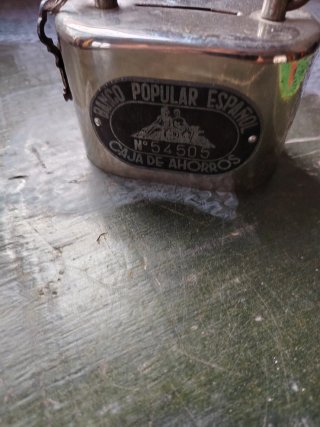 Hucha Antigua Banco Popular Español Caja Ahorros