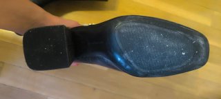 Botines negros efecto piel cocodrilo