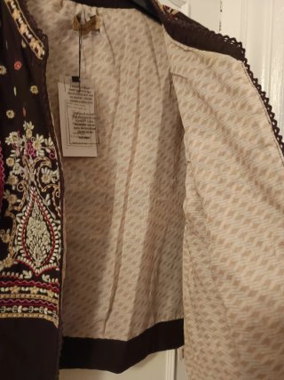 Chaqueta India Bordada Talla Única