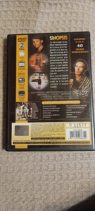 DVD La Vida es Bella - Ganadora Oscar