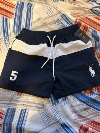 Bañador Polo Ralph Lauren Azul y Blanco