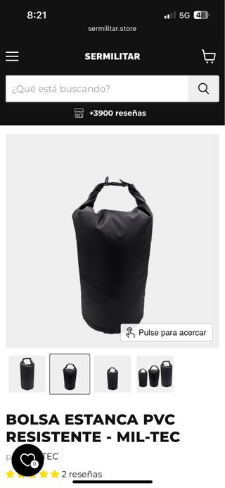 Bolsas Estanca PVC Resistente MIL-TEC