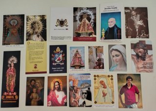 Estampas religiosas para intercambio