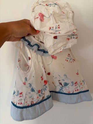 Conjunto Vestido y Braguitas Estampado Floral