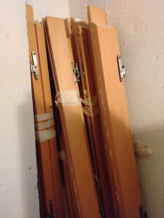 6 Puertas de madera con jambas