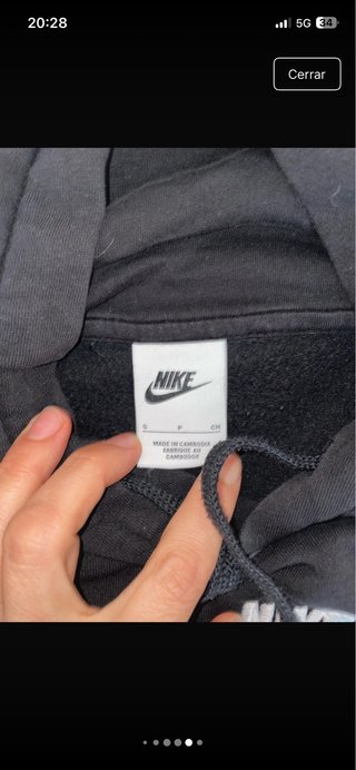 Chándal Nike Negro Talla S, da poca talla