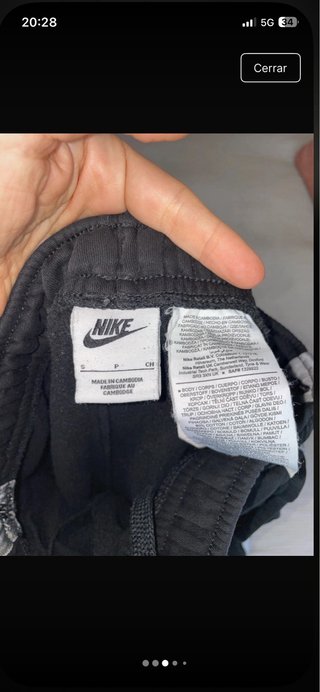 Chándal Nike Negro Talla S, da poca talla