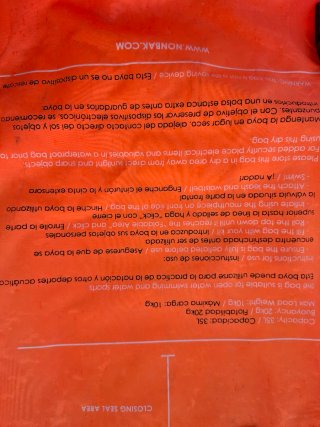 Boya Mochila Natación Nombak Naranja