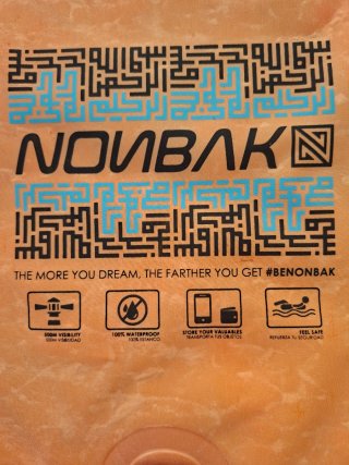 Boya Mochila Natación Nombak Naranja