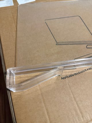 4 divisori in plastica per scaffali
