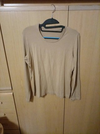 Maglia donna manica lunga beige M