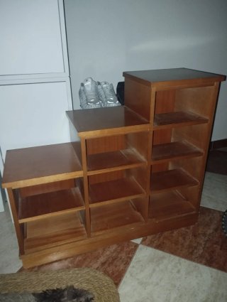 Mueble Escalera Madera Estantería