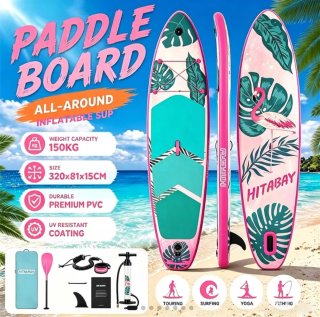 Tabla Padel Surf Hinchable Rosa