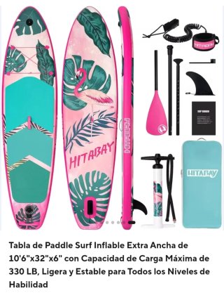 Tabla Padel Surf Hinchable Rosa