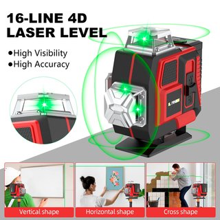 NIVEL LASER 360° 16 LINEAS TRÍPODE Y MALETÍN