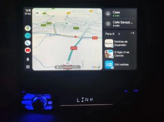 Radio Coche Pantalla Retráctil CarPlay 1 DIN