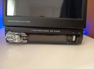 Radio Coche Pantalla Retráctil CarPlay 1 DIN