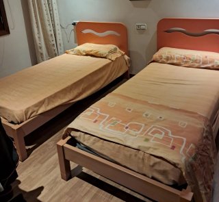 Set di 2 letti singoli arancioni