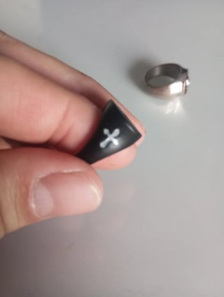 2 Anillos Calavera y Cruz