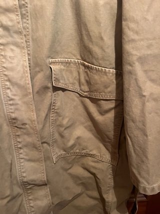 Trench largo beige oversize nuevo
