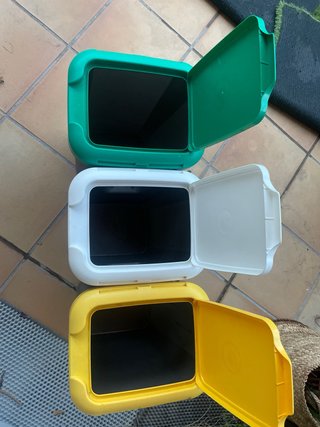 Cubos de basura 3 compartimentos